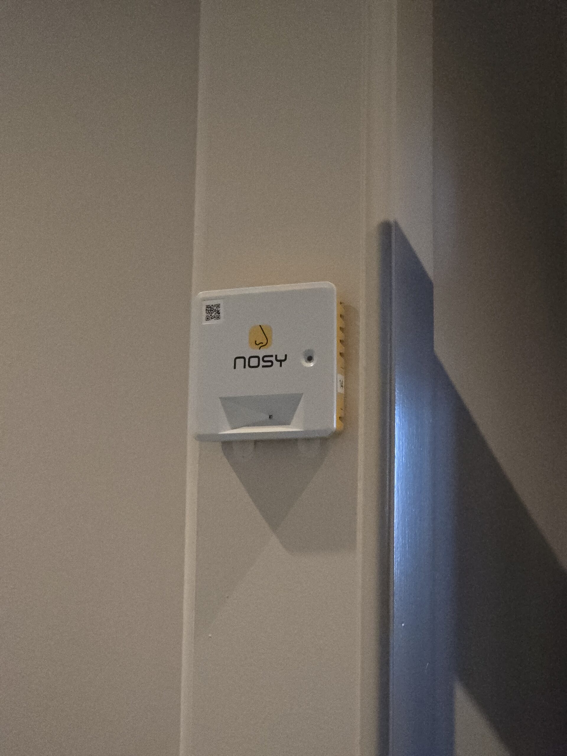 A Nosy sensor on a corner of a wall