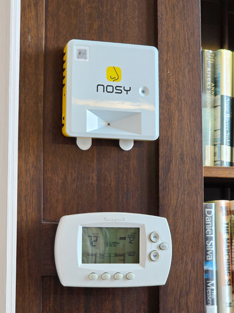 Nosy sensor on a concrete wall