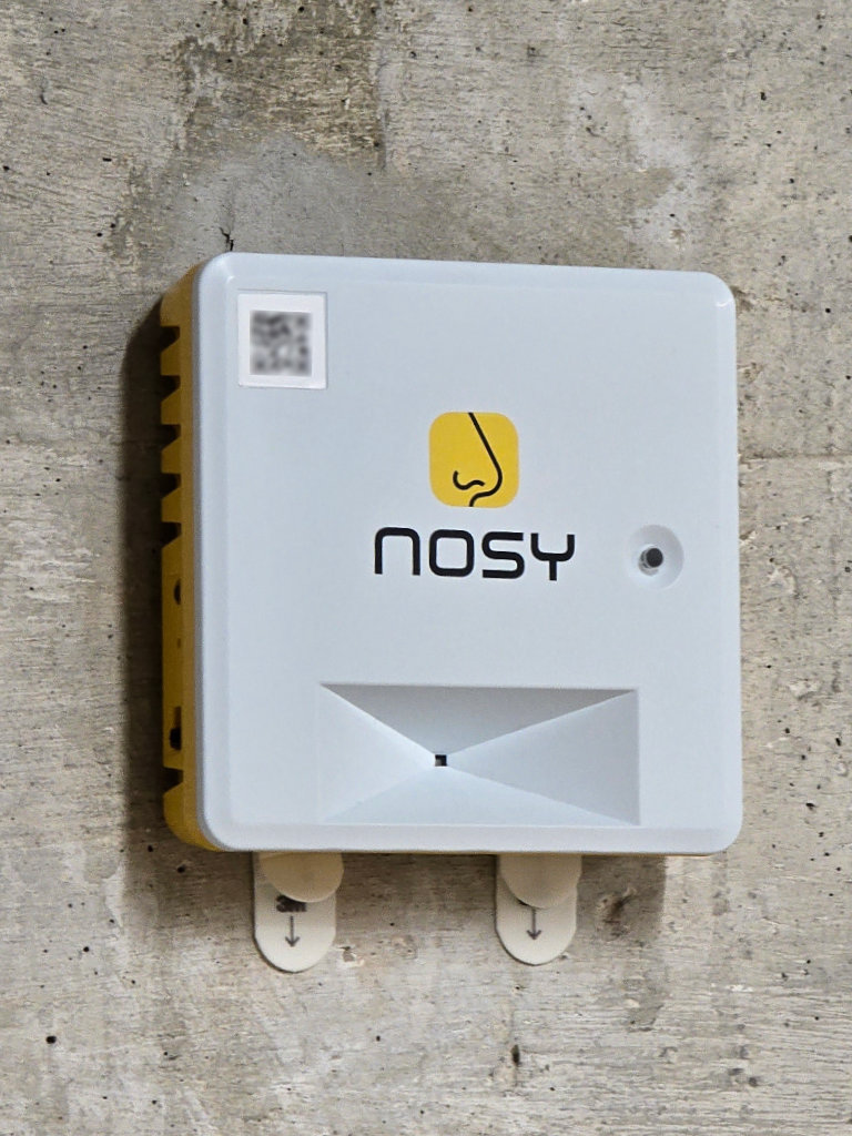 Nosy™ sensor on painted block wall